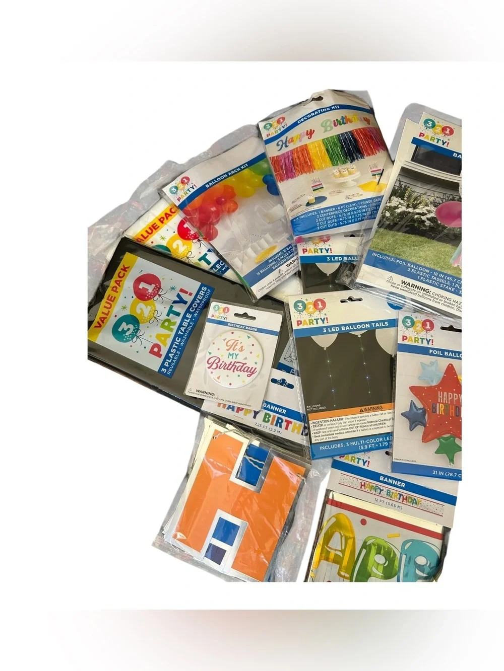 Birthday Decoration Mega Bundle Extravaganza: Banners/Balloons/Arch Kit & More!